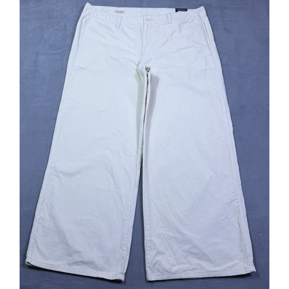 Levis Corduroy Pants Womens 34 (38x31) Premium XL Chino Wide Leg Midrise NEW $98